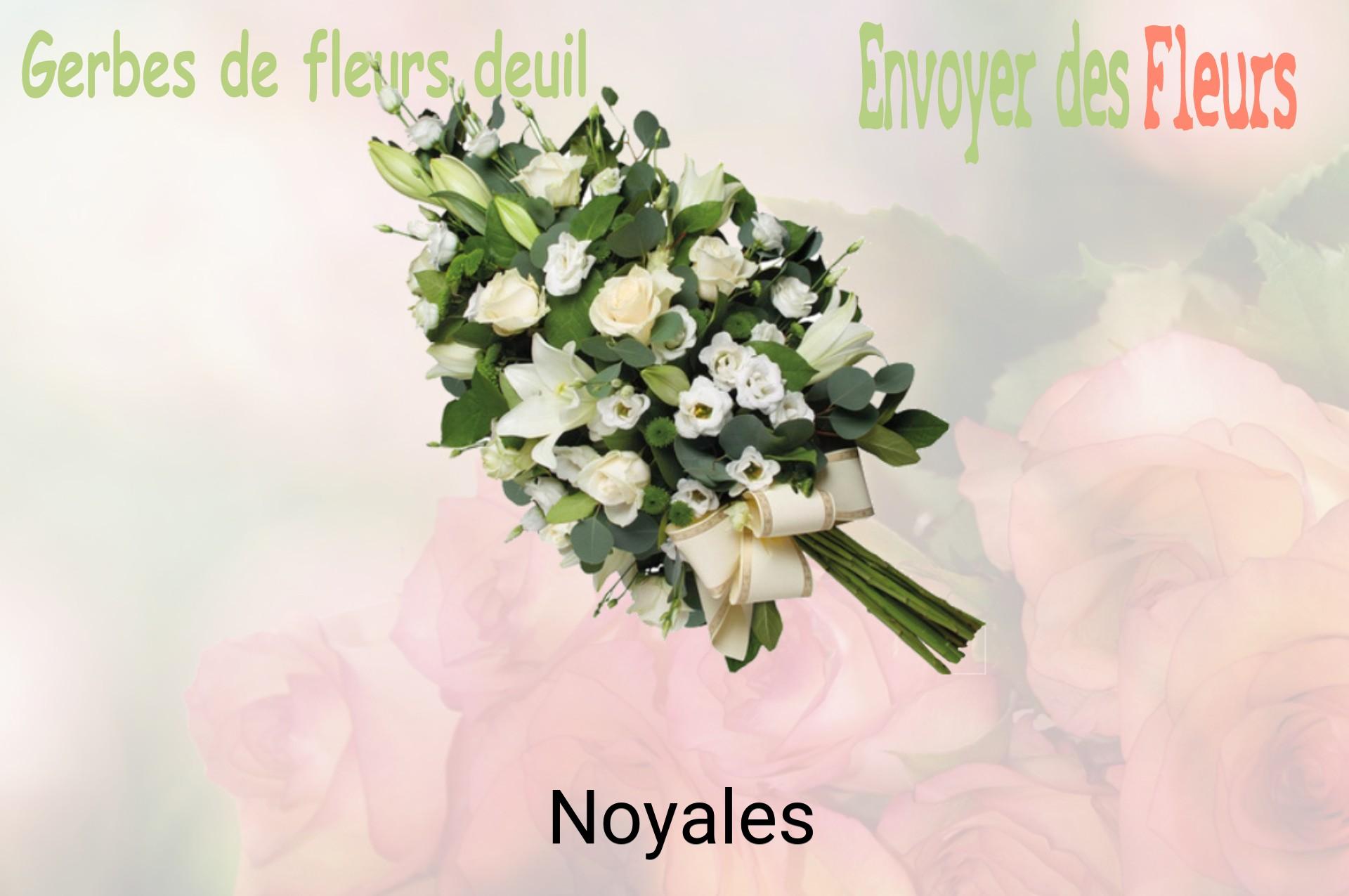 Gerbe de fleurs de deuil livrée à Noyales